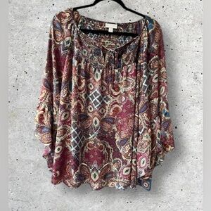 CB Established 1962 Paisley Print Top